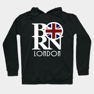 LOVE London White Text (UK Flag) Hoodie